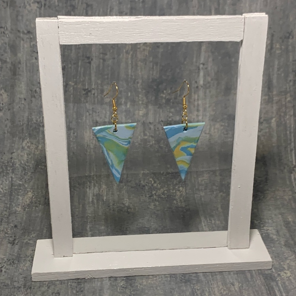 Handmade Clay Dangle Earrings